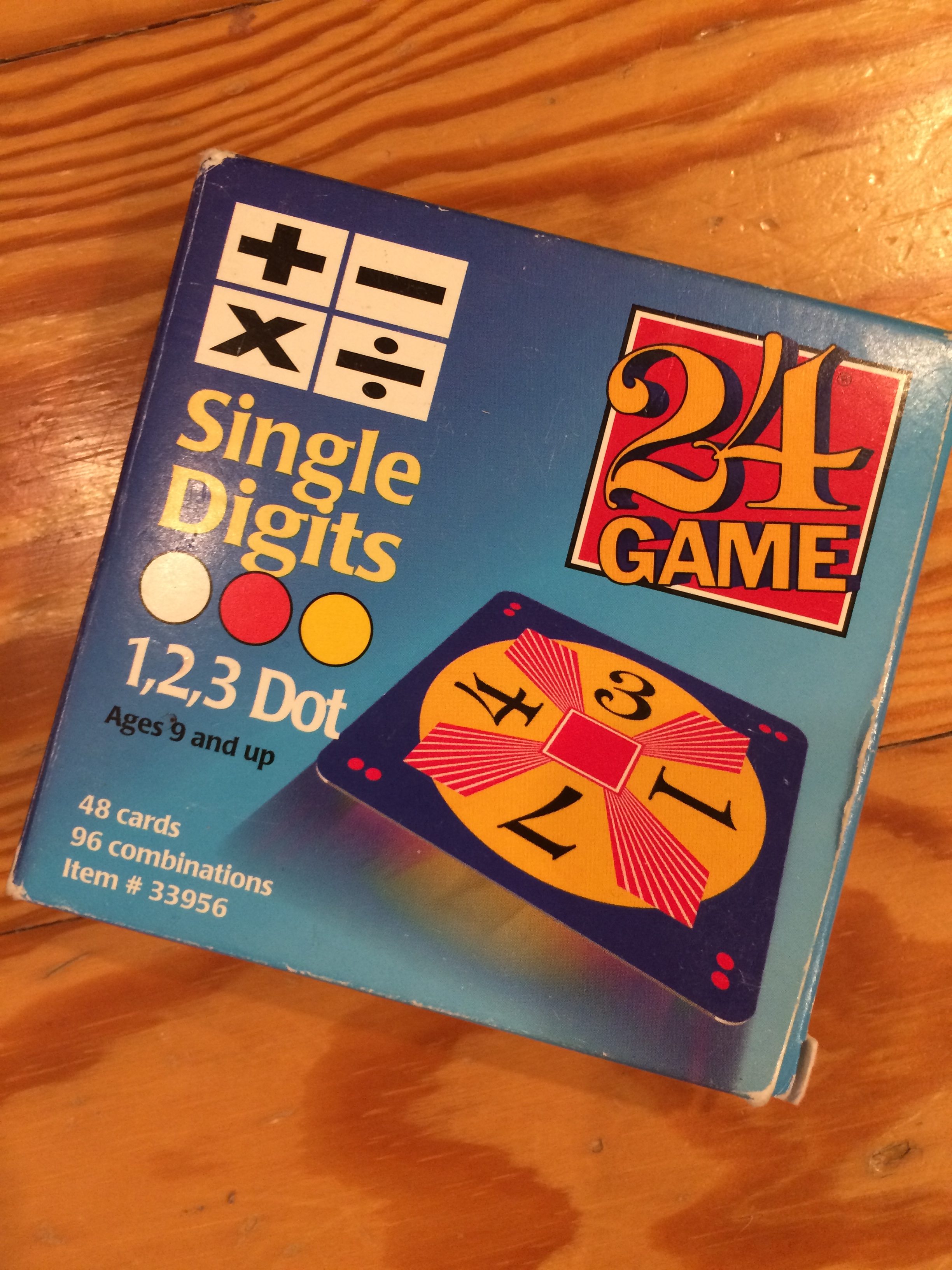 24 – The Game, not the TV Show – mathy moments